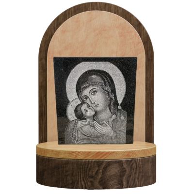 Engraved Virgin Mary Icon – Timeless Christian and Family Gift